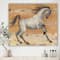 Designart - southwest Beige Horse - Modern Farmhouse Gallery-wrapped Canvas